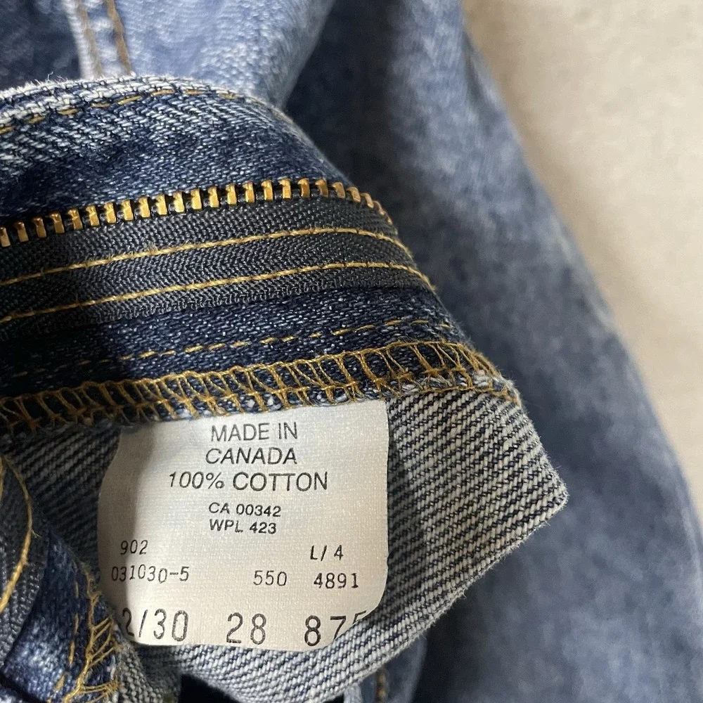 Vintage Levis 550 Jeans Mens 42x30 Blue Relaxed Taper Denim Pants VTG 80s 90s